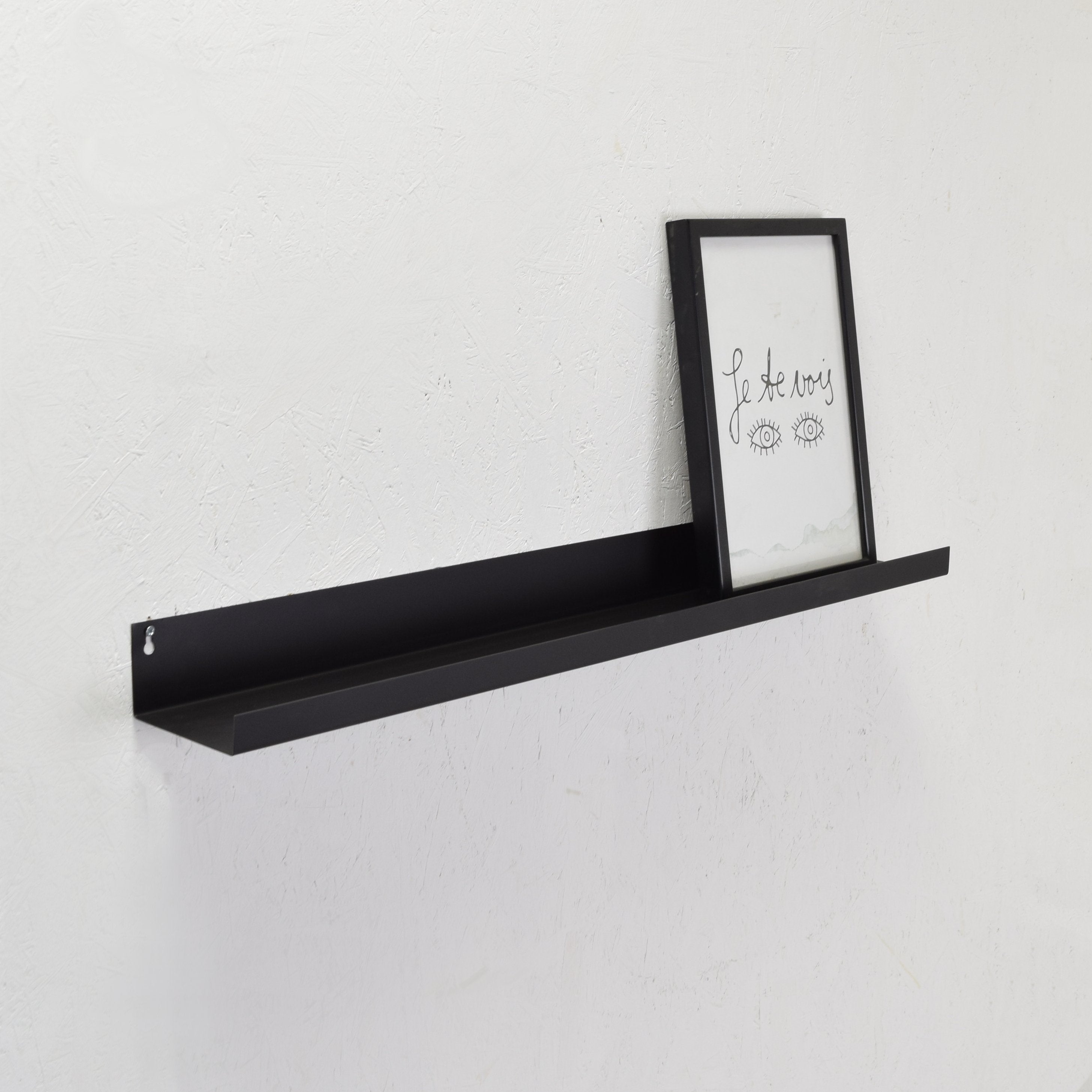 LOFT42 Picca Fotoplank - Metaal - Mat Zwart - 6x80x11