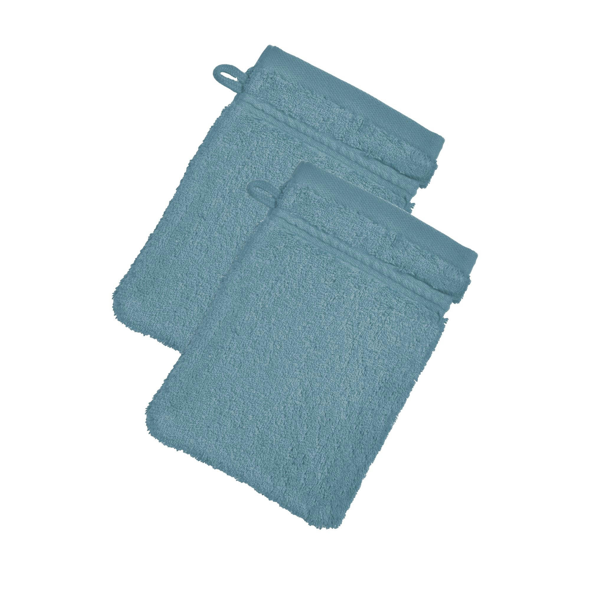 COTON PEIGNE D'EGYPTE EPONGES - Serviette de toilette 50x100 bleu tempête en coton