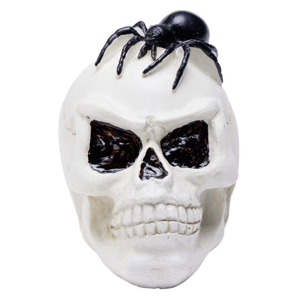 Tête de mort Halloween en polyrésine