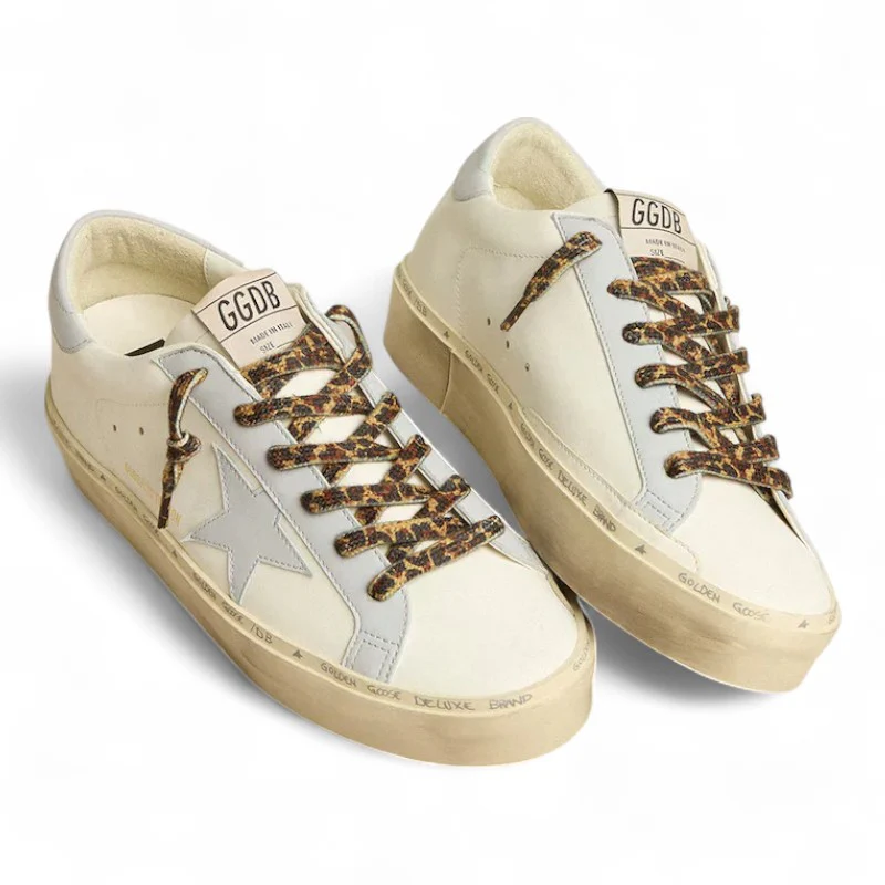 Hi Star LTD sneakers in leather with a light blue star and heel tab