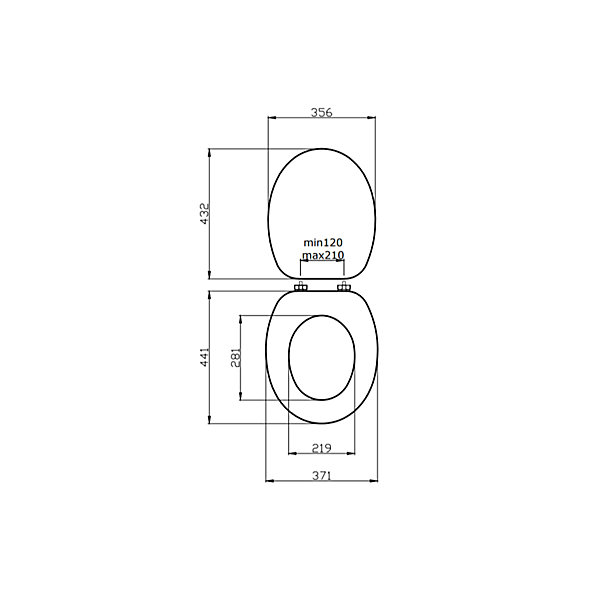 Couvre-Siège Universel En Mdf Blanc Antibactérien