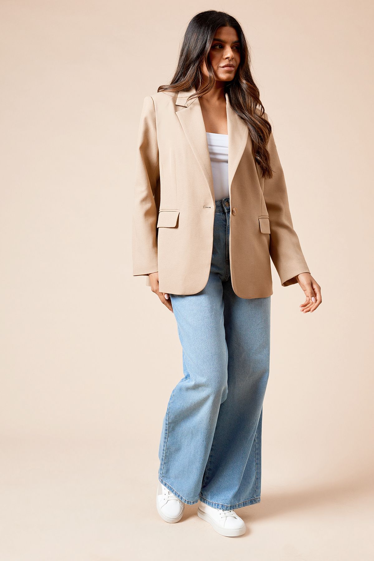 Dorothy Perkins Petite Oversized Single Breasted Blazer
