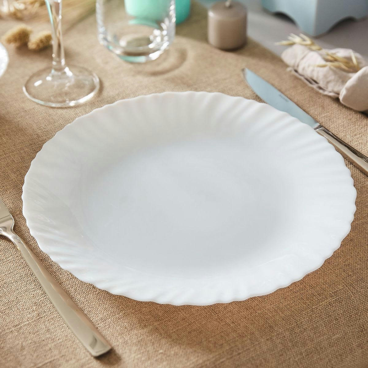FESTON - Assiette blanche 25 cm