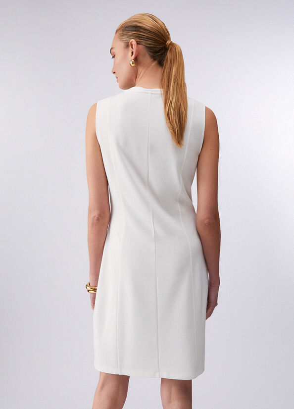 Abito corto in jersey interlock