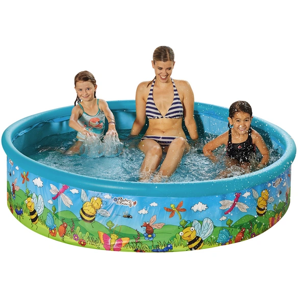Pool »Flowers & Friends«, blau/grün, Breite: 185 cm