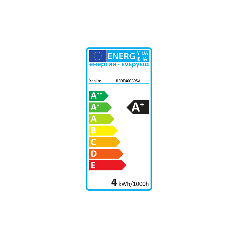 Ampoule à filaments ambrée LED E27 blanc chaud 350 lm 4 W XANLITE