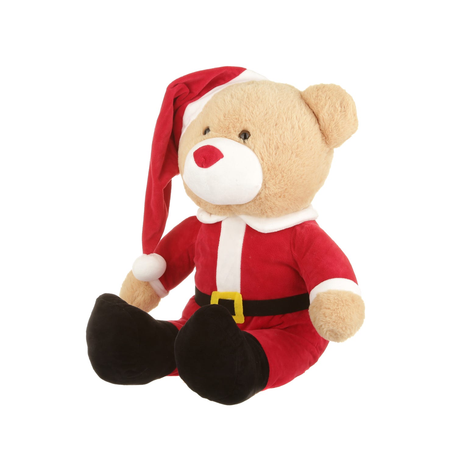 Peluche orso Babbo Natale 35 cm