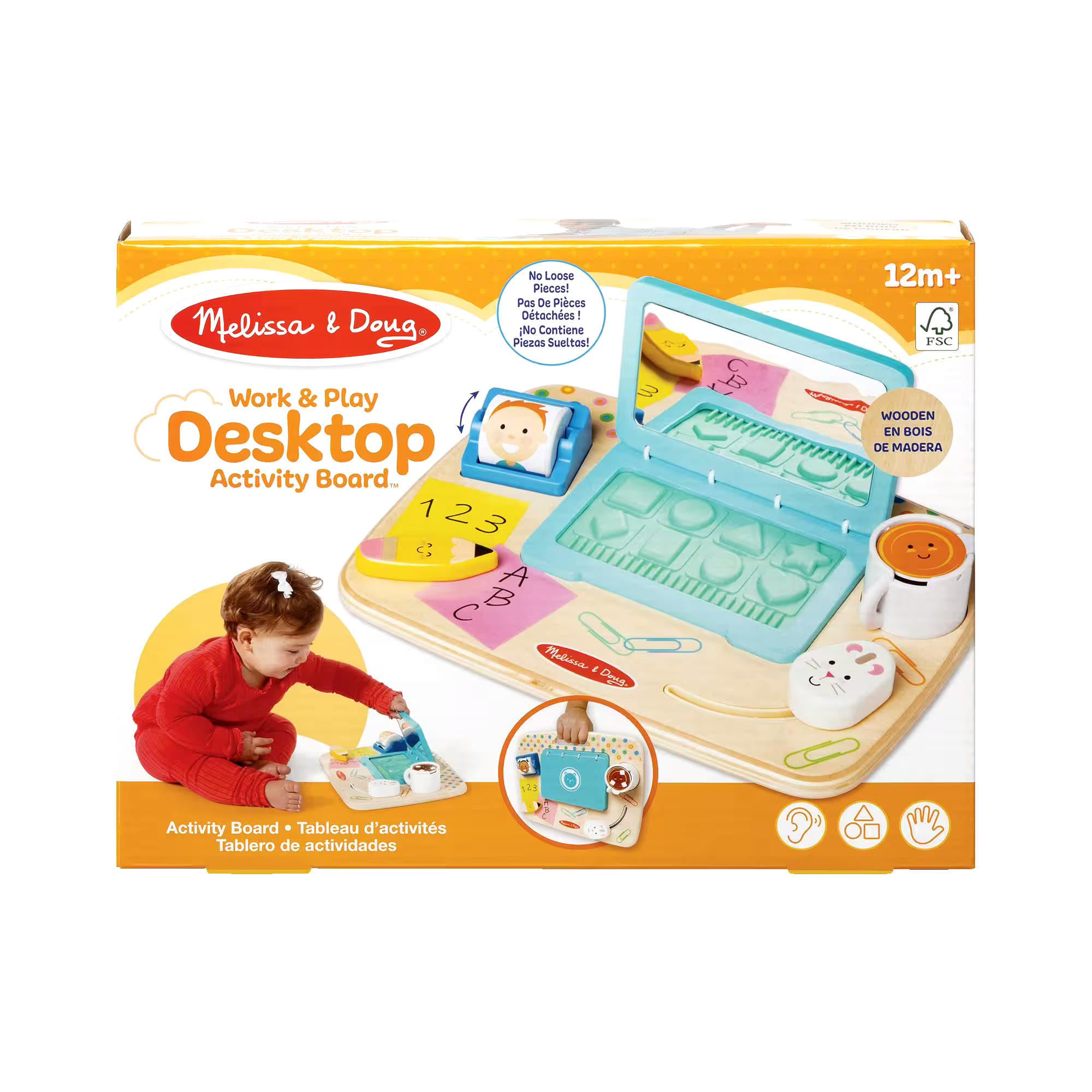 Melissa & Doug Wooden Work & Play Desktop