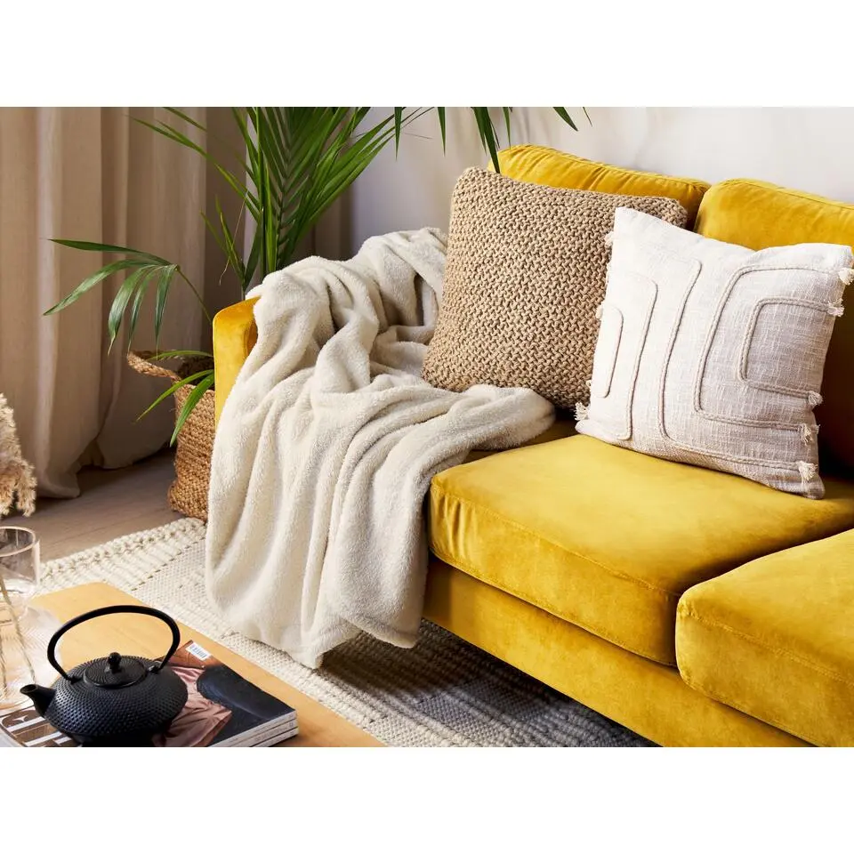 NAMDU - Plaid - Beige - 125 x 150 cm - Polyester