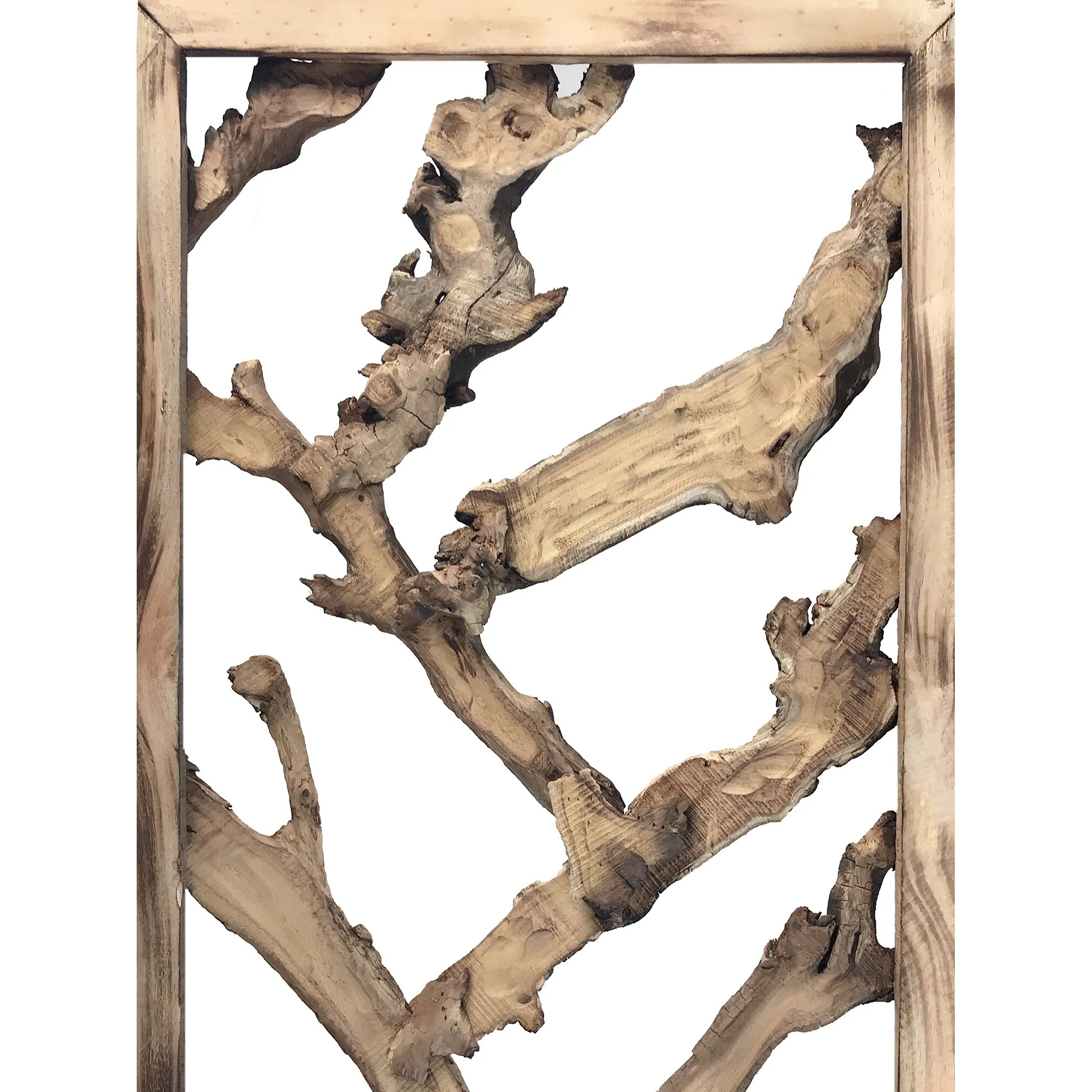 3 Panel Room Divider with Tropical leaf