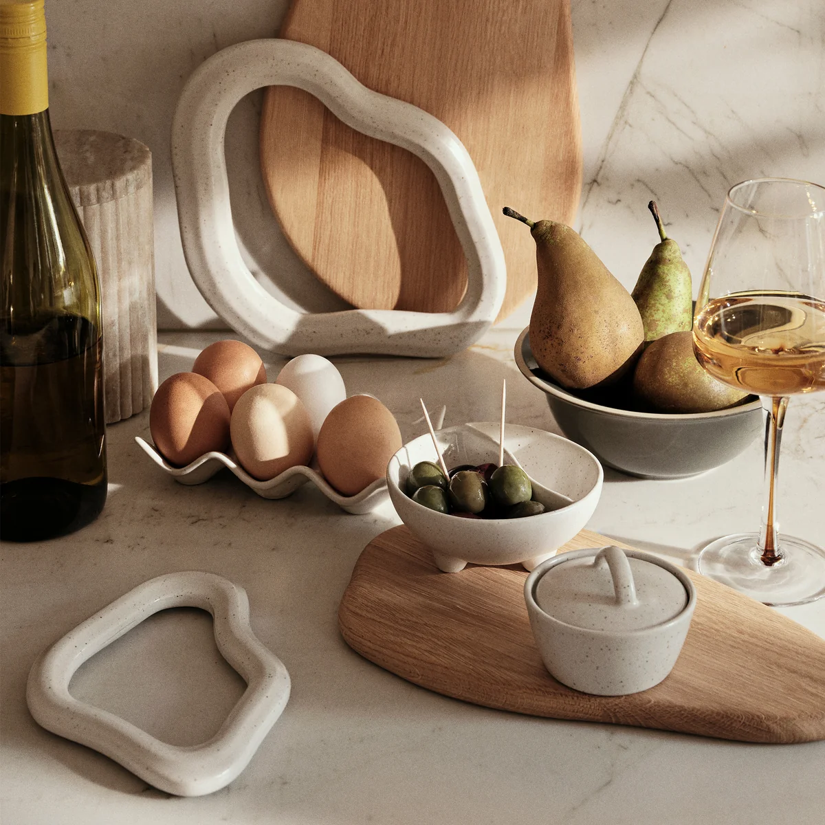 Broste Copenhagen - Nordic Vanilla Eierablage, weiß
