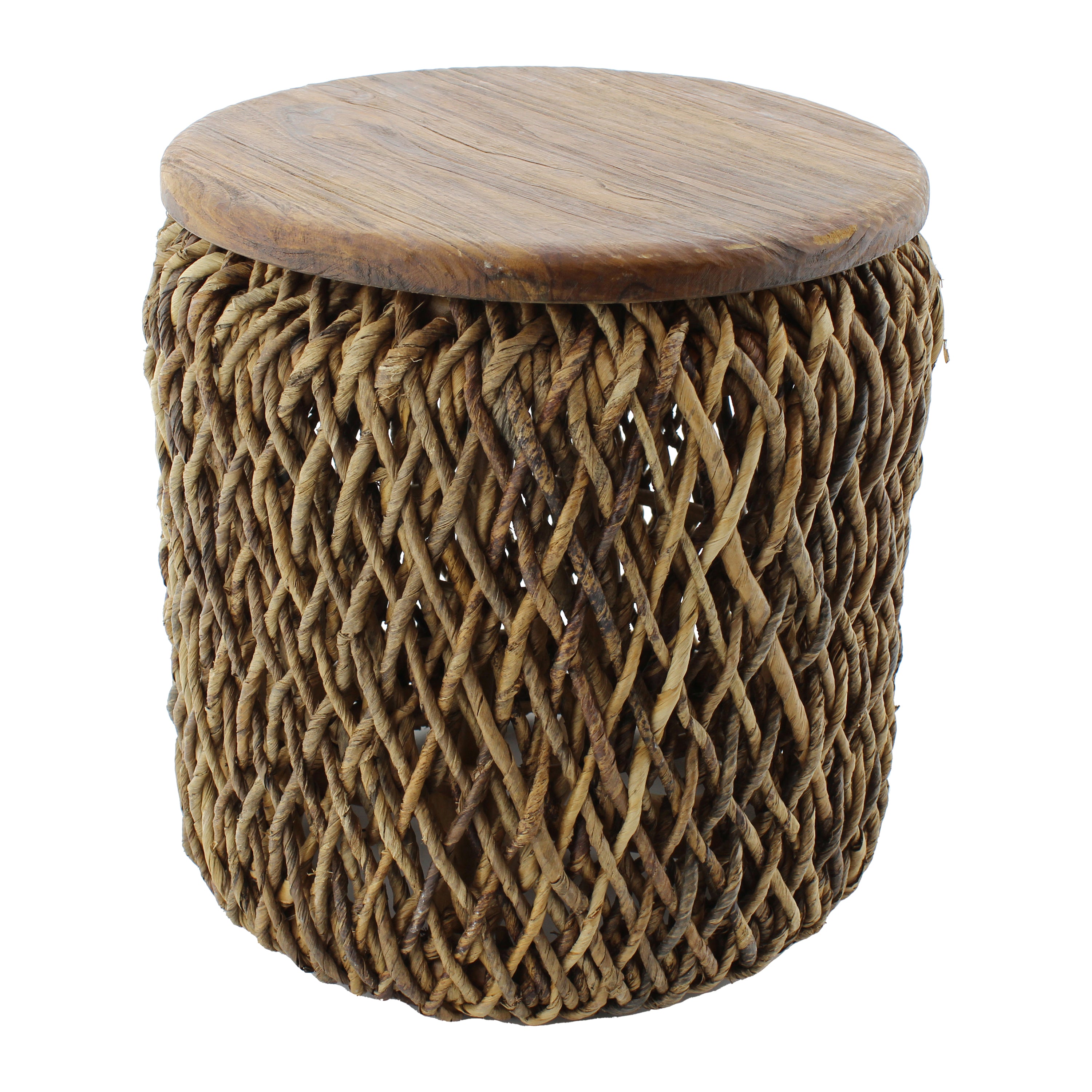 Van der Leeden Abaca Bijzettafel met Opbergruimte