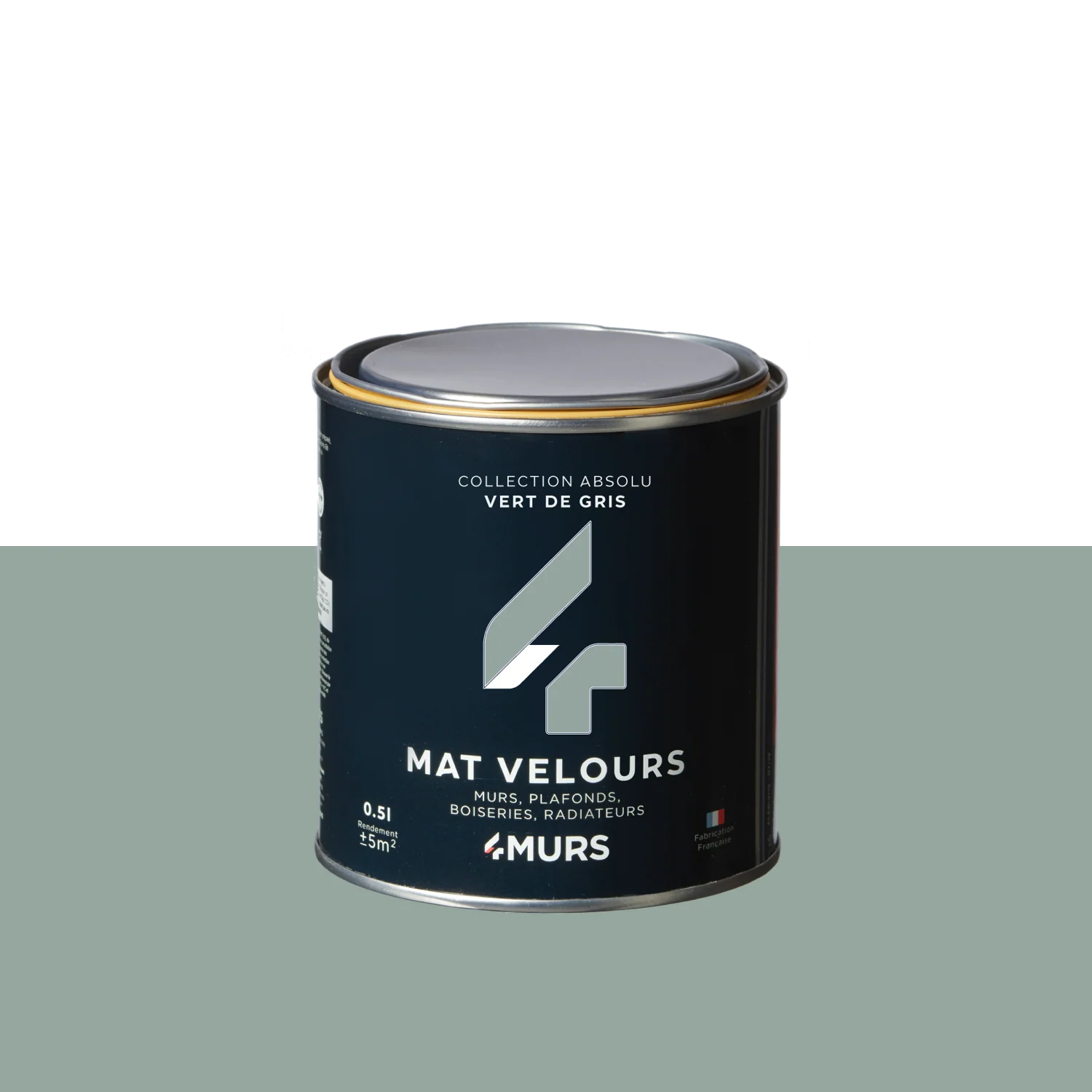 Absolu Peinture Finition Peinture vert de gris 0,5 L