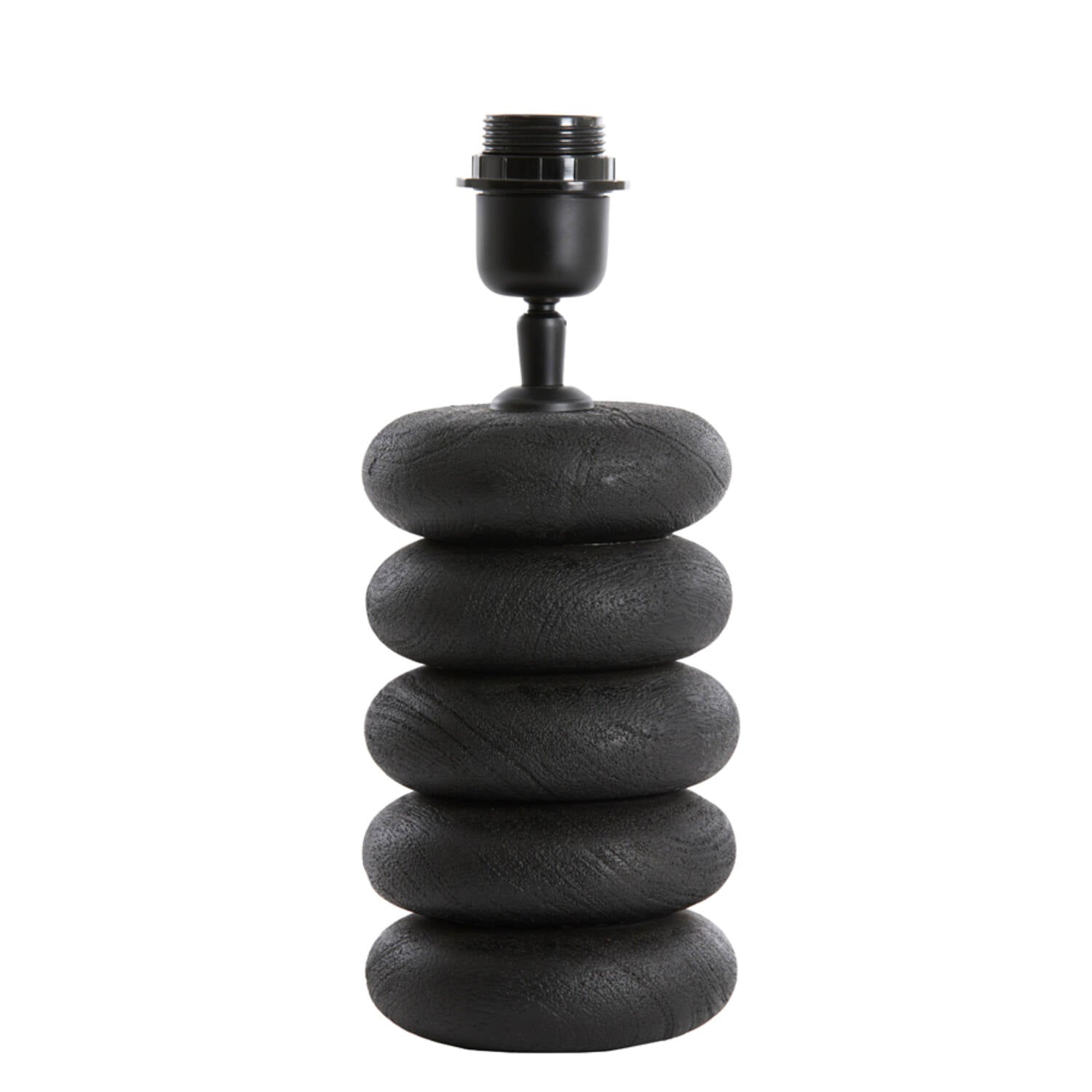 Light & Living - tafellamp - Budongo - zwart - hout - losse armatuur