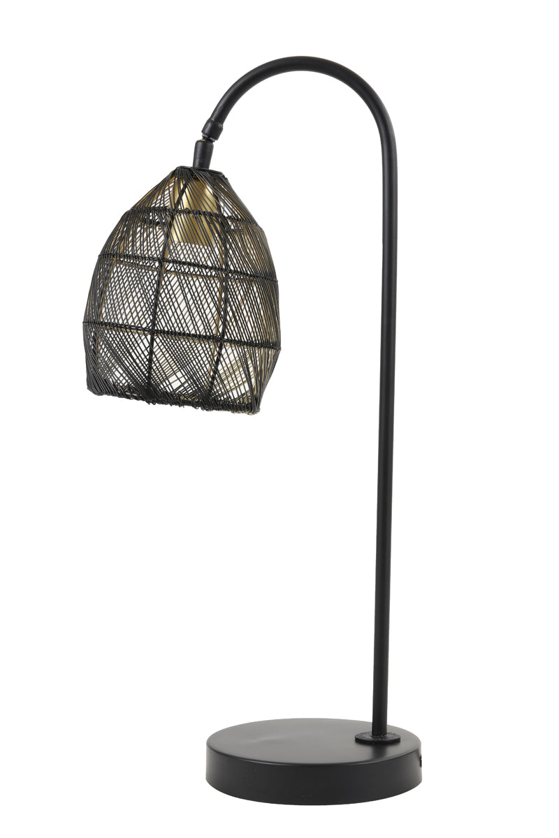 Light & Living tafellamp MEYA - 23x18x60cm - zwart