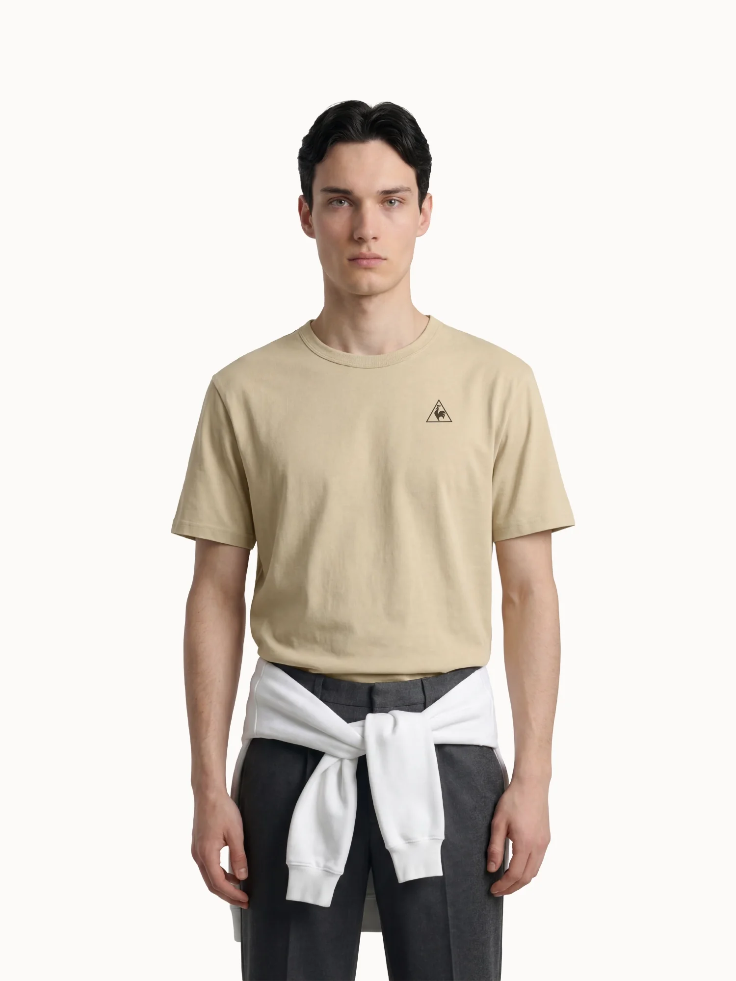 T-shirt relax en jersey de coton et logo triangle