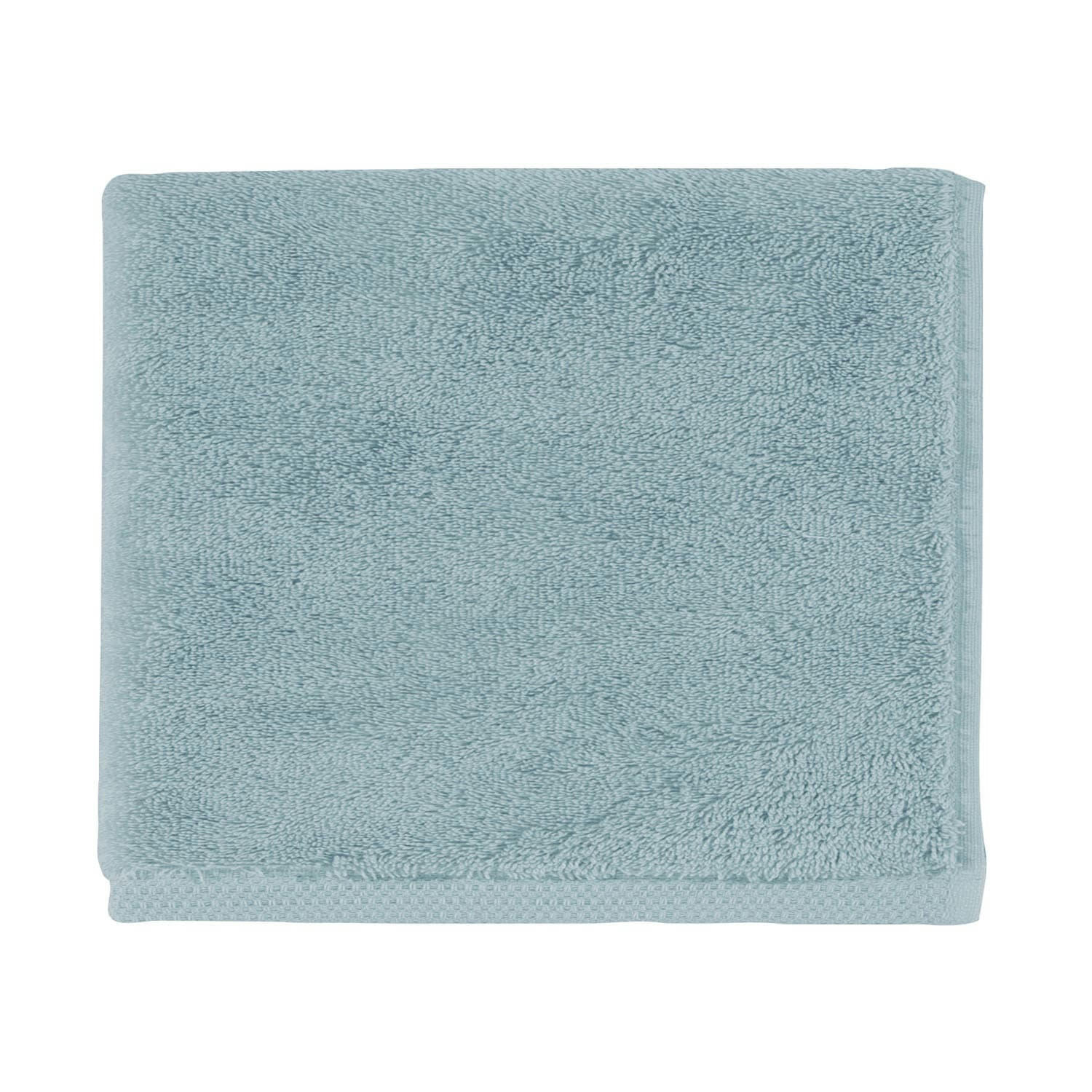 ESSENTIEL - Drap de bain en coton bleu 100x160