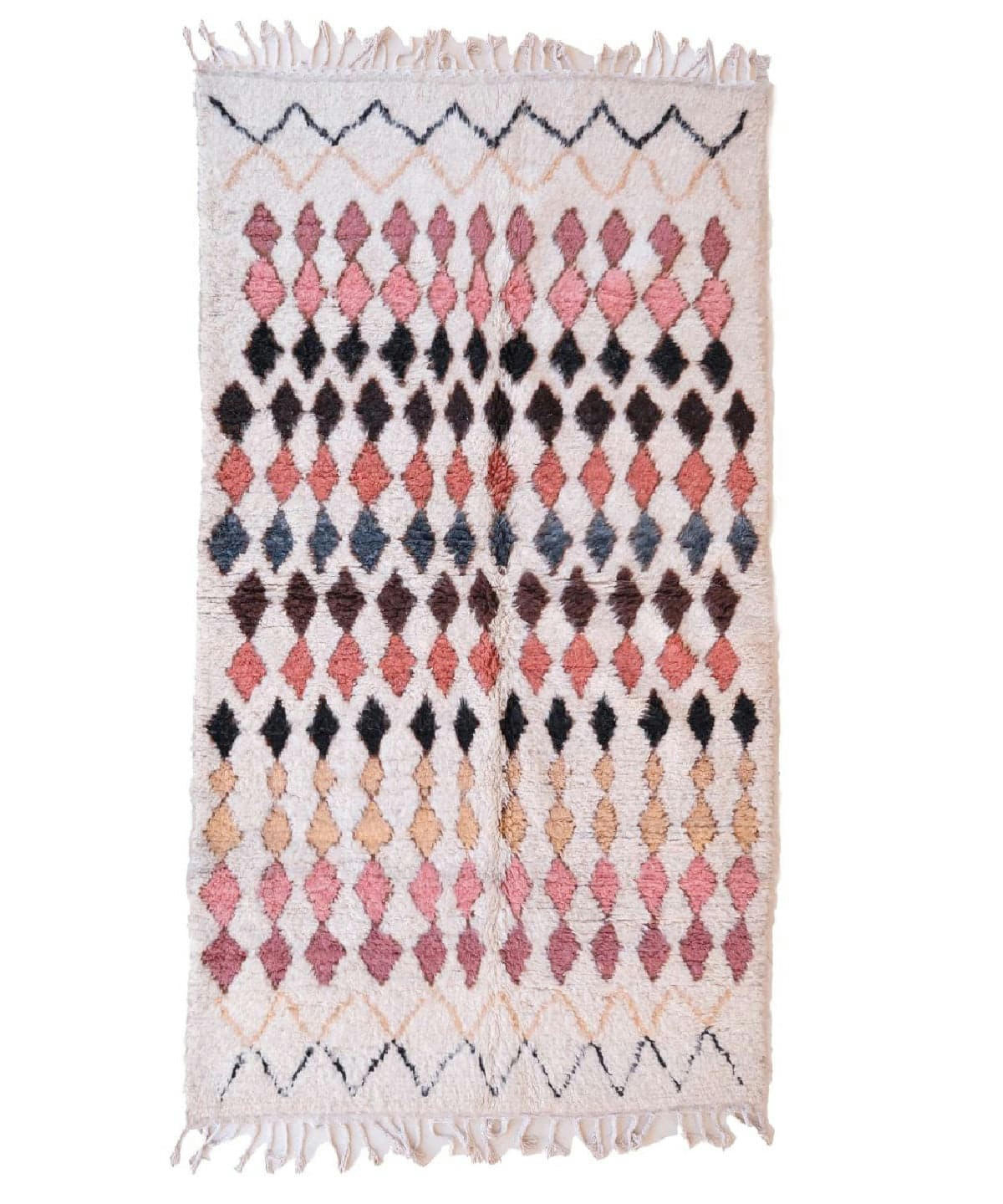 BERBERE - Tapis Berbere marocain pure laine 145x261
