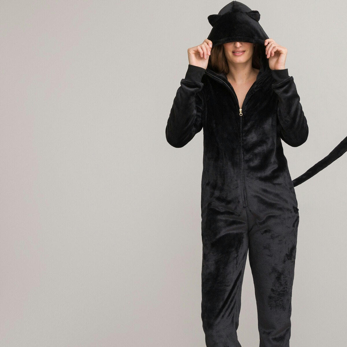 Combinaison-pantalon Catwoman en maille polaire