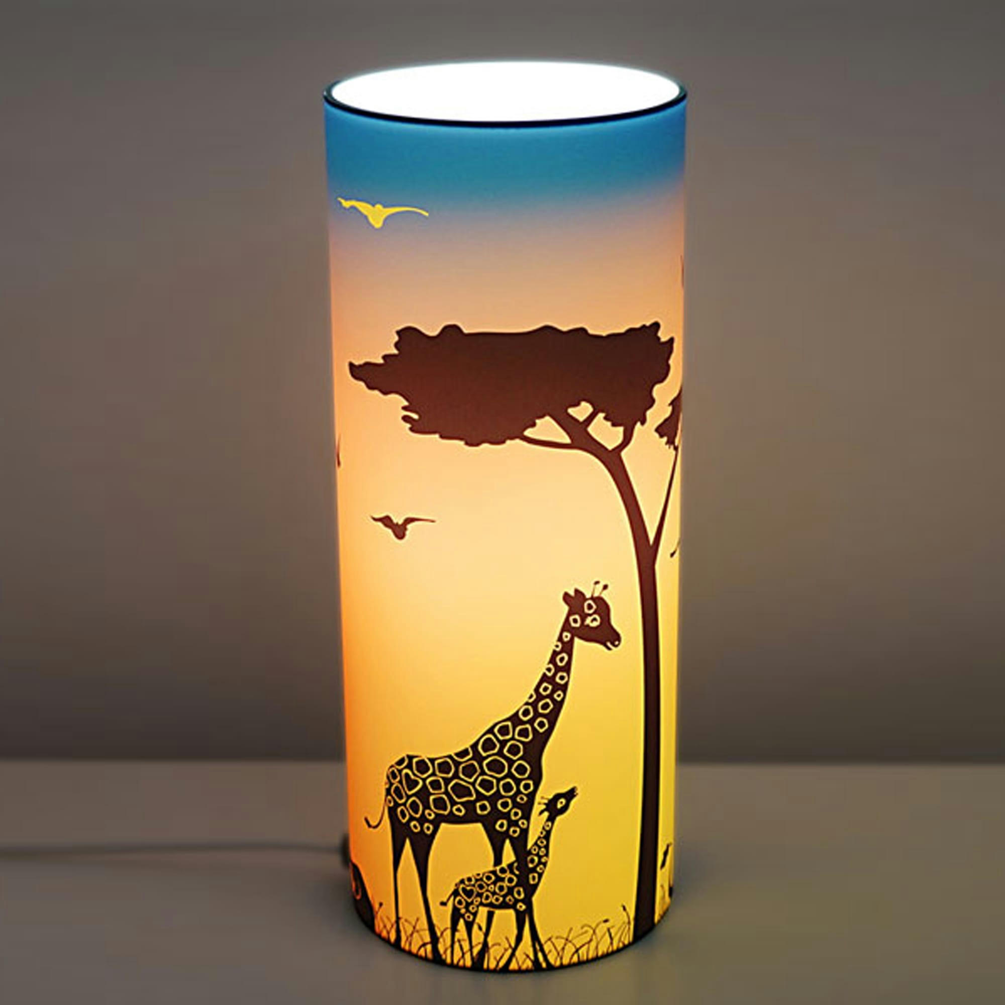 - Lampe à poser Savane Orange 30cm