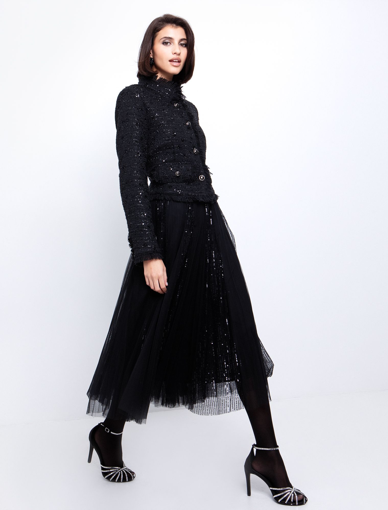 Xmas: Tulle φούστα με παγιέτα