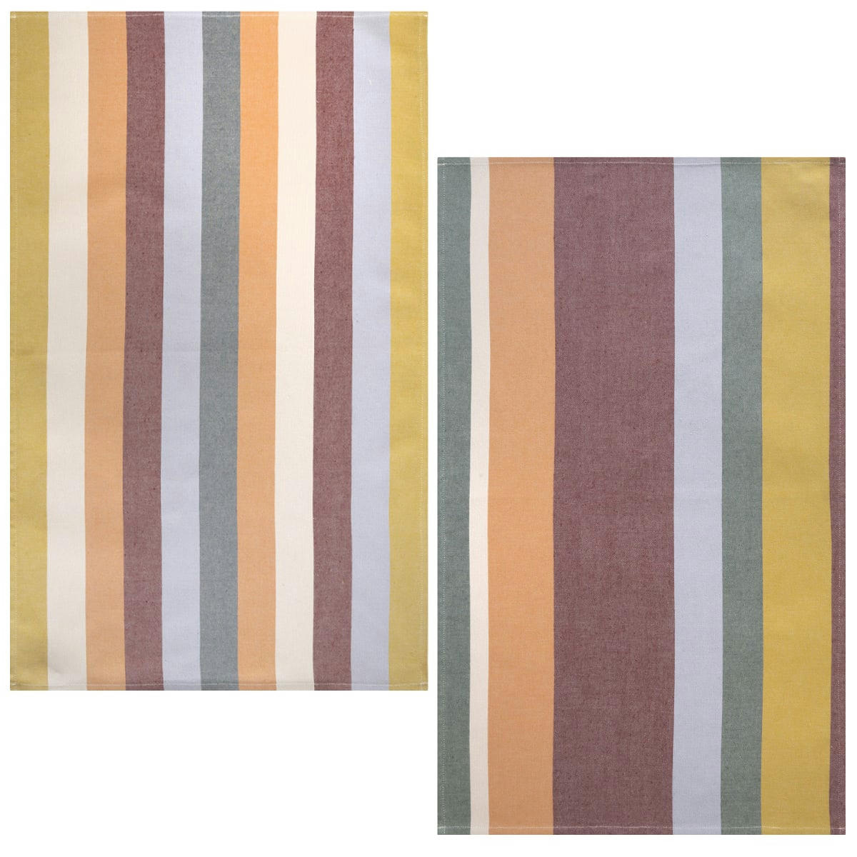 GASPARD ET FELIX - Lot de 2 torchons en jacquard de coton multicolore 50x75