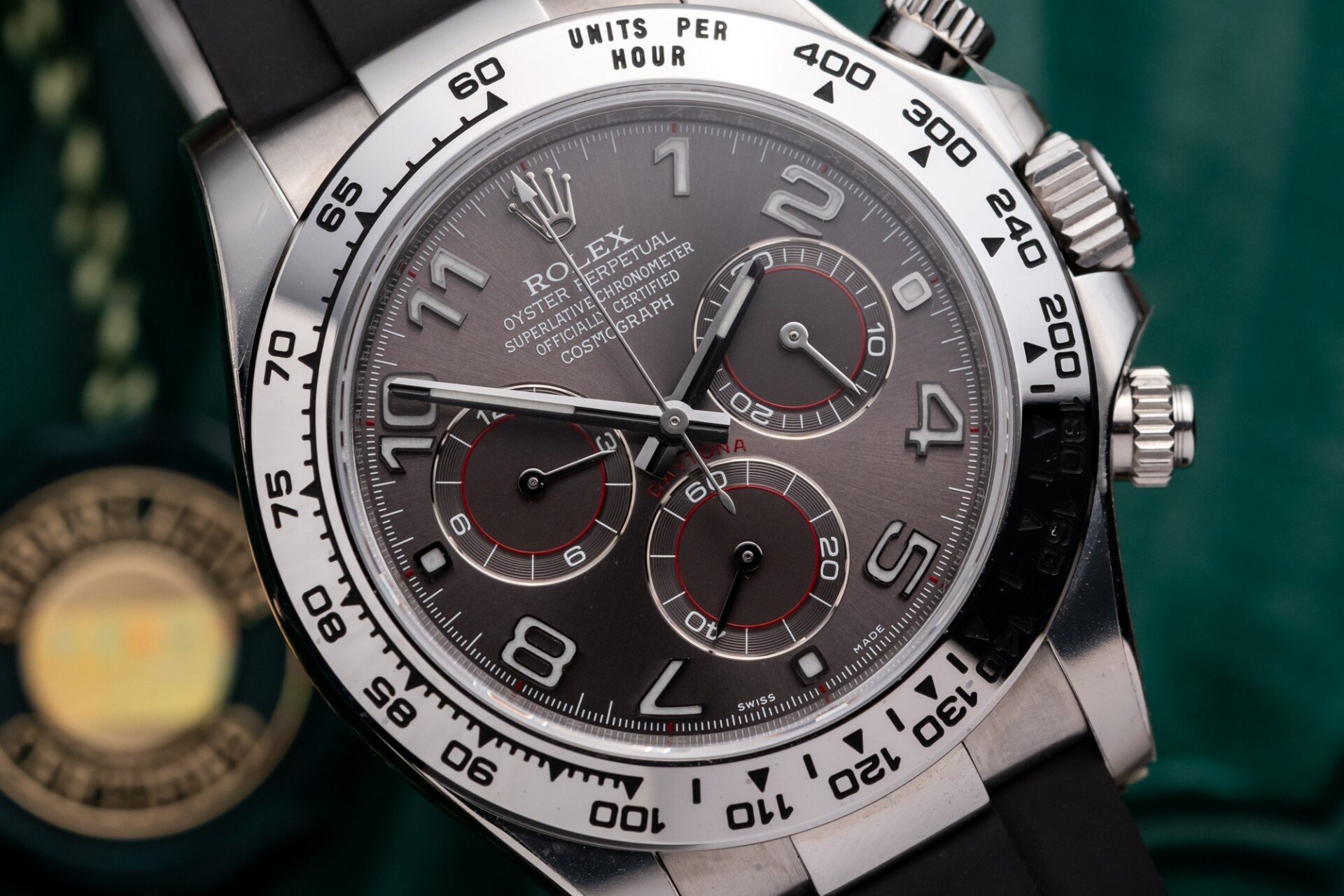 Rolex Daytona 116509LN 904L Steel Grey Arabic Dial 40mm Oysterflex Super Clone