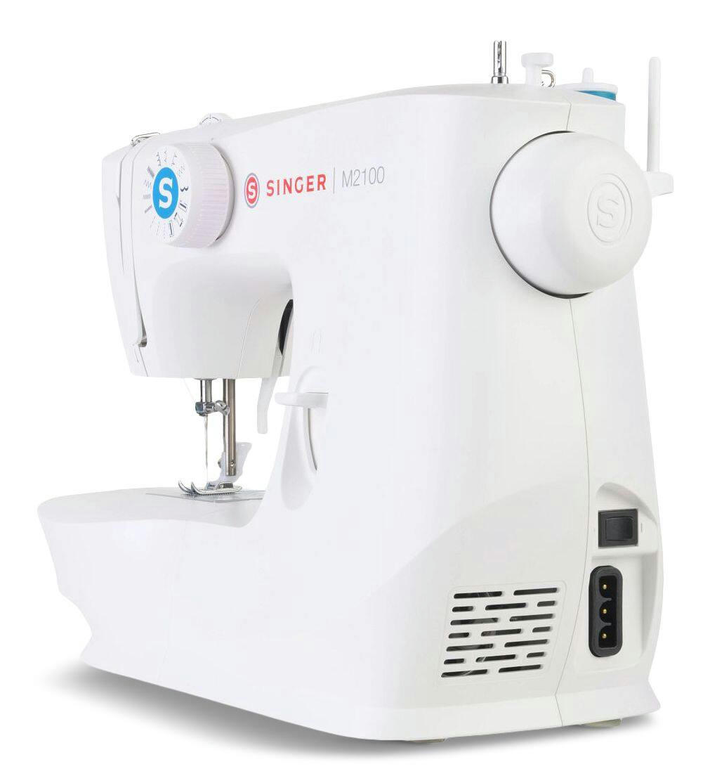 Singer M2100 Sewing Machine with 8 Stitches and 4 Step Buttonhole, Accessories & Dust Cover Included