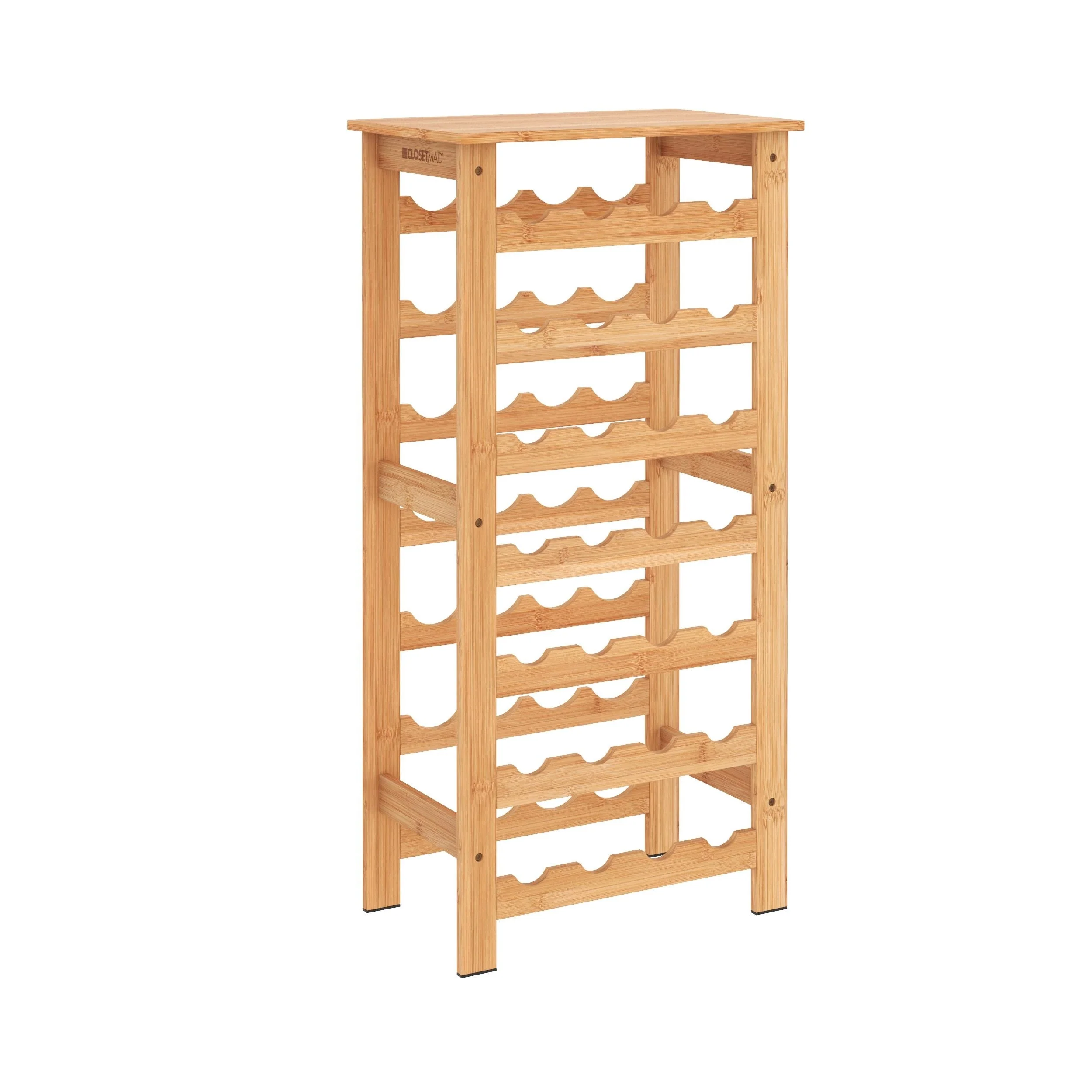 ClosetMaid Bamboo 28-Bottle Wine Rack
