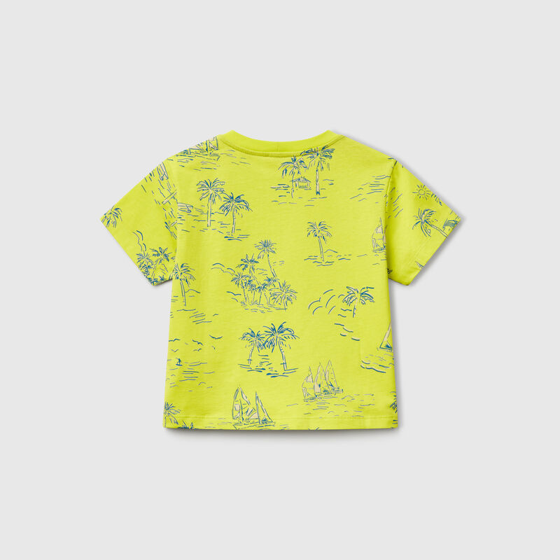 Oversize t-shirt with beach print