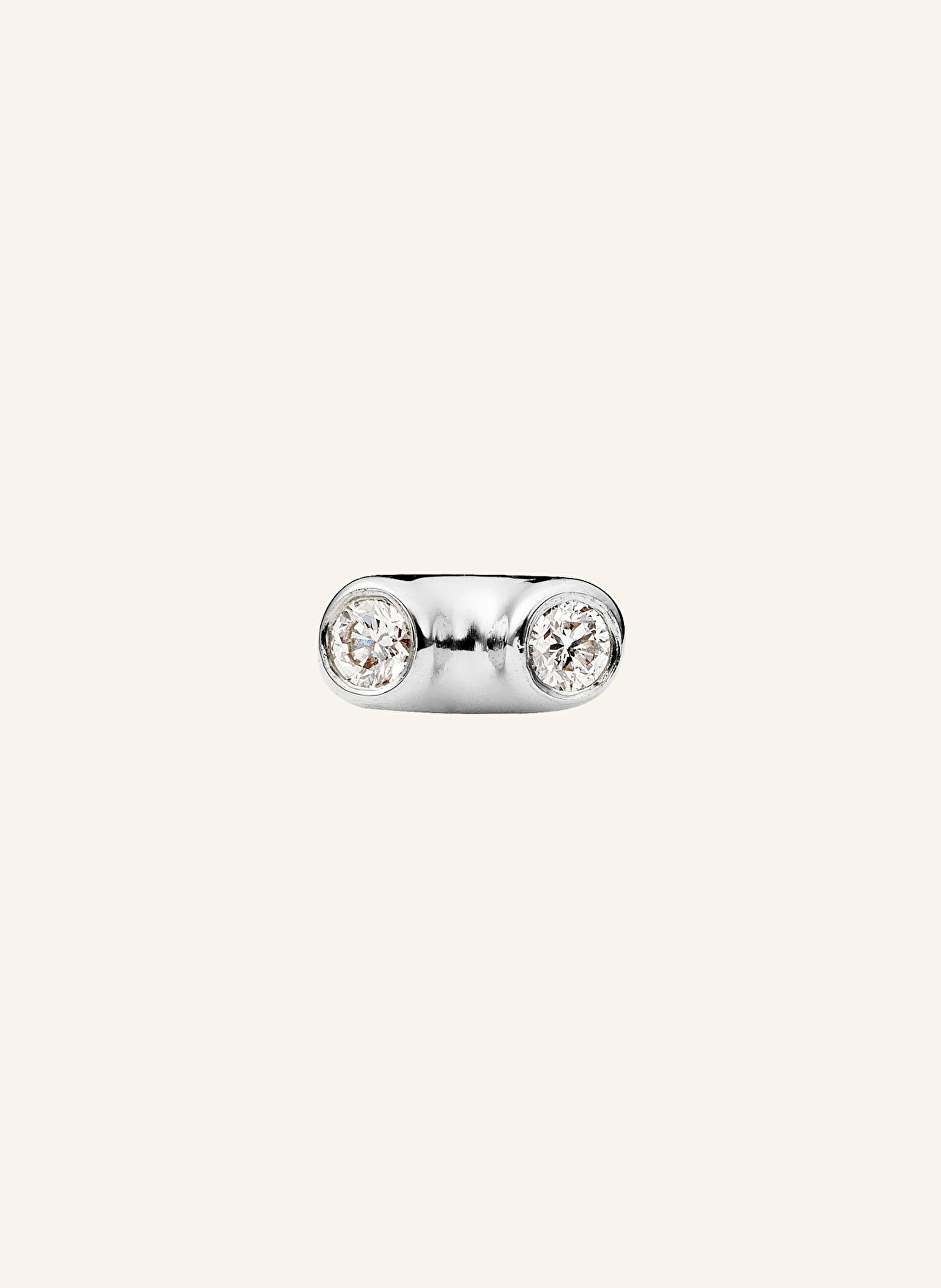 ariane ernst Ohrstecker THE ONE STUD NO.2 aus 18 Karat Gold mit Diamanten