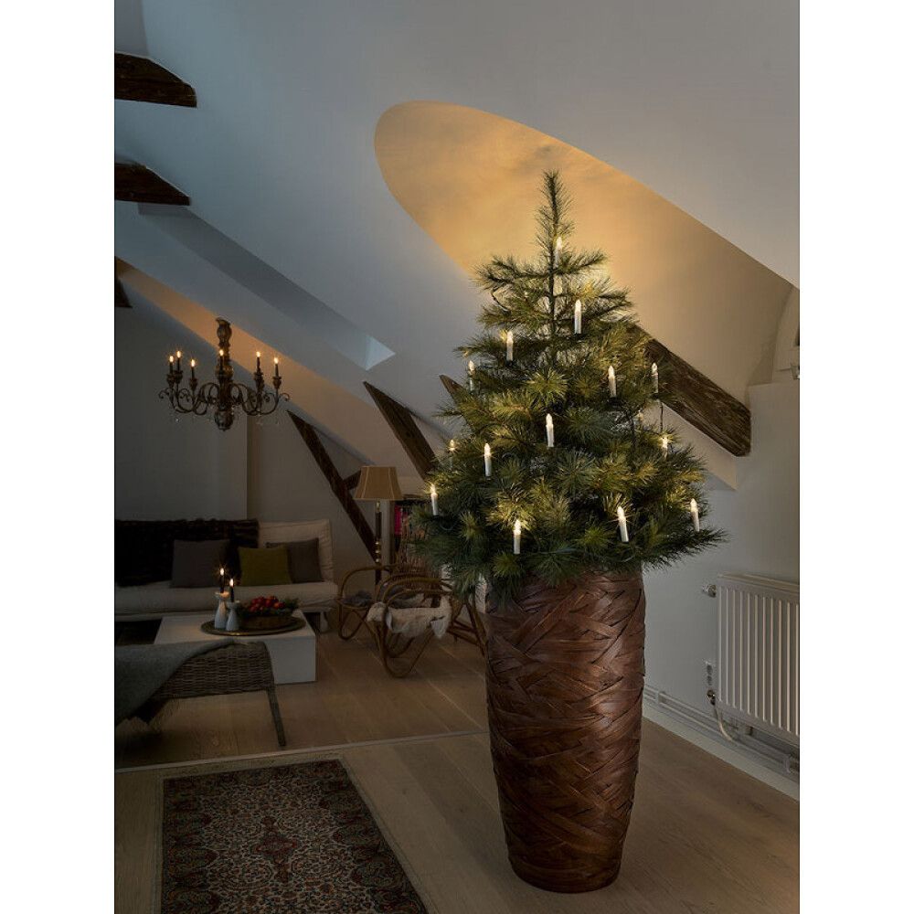 JULETRELYS KONSTSMIDE 20 LYS LED GRØNN KABEL