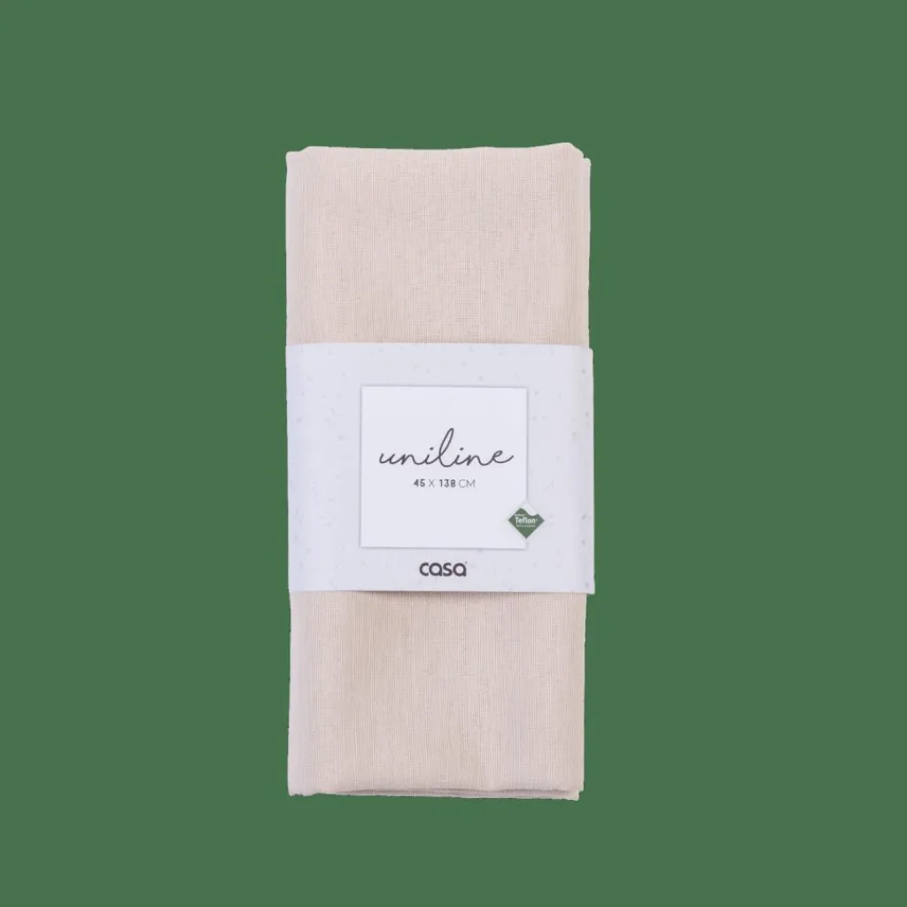 Chemins De Table^CASA UNILINE Chemin De Table Beige