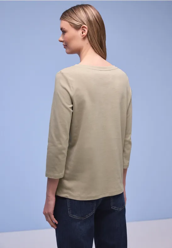 Basic Shirt aus reiner Baumwolle