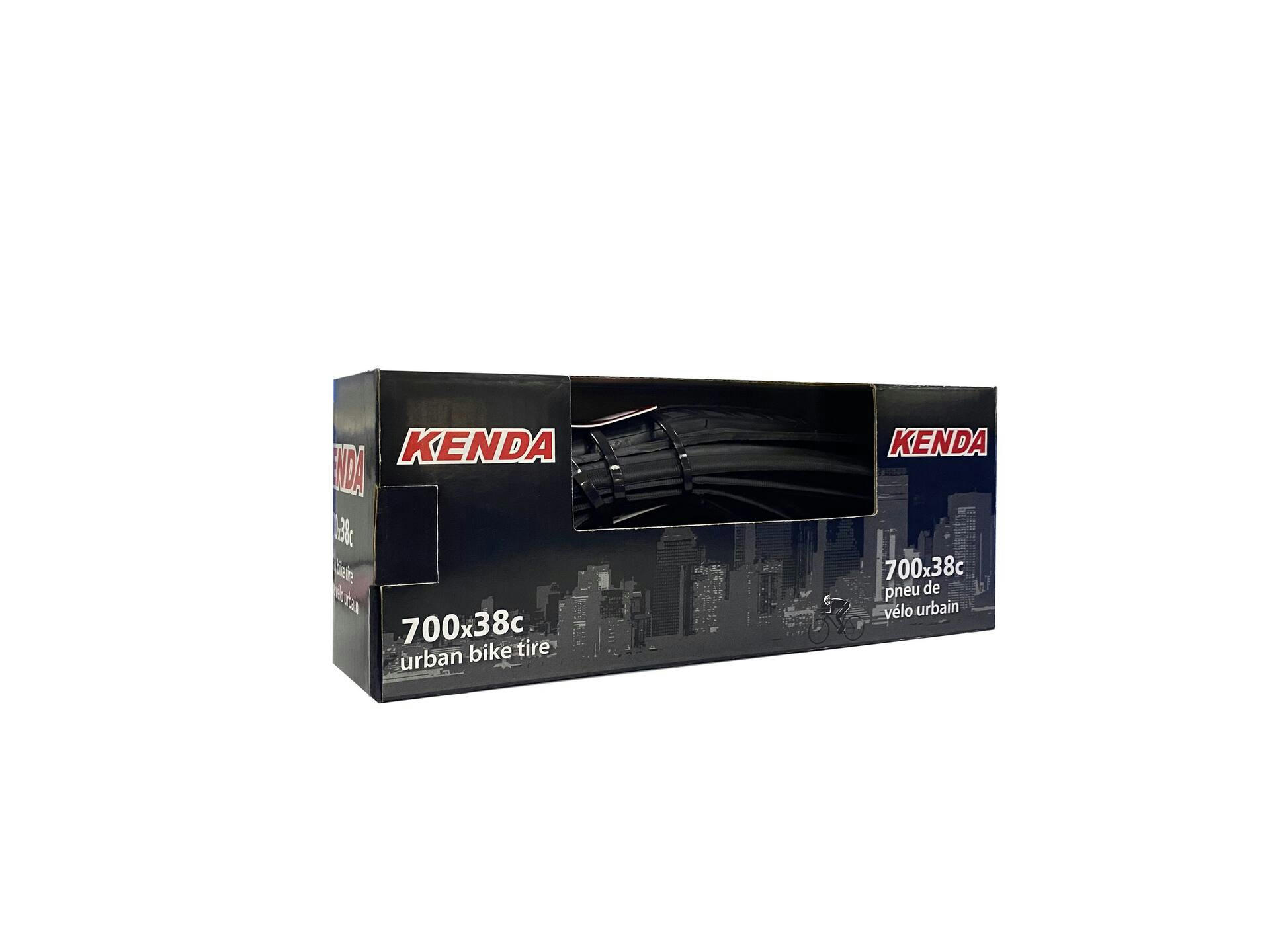 Kenda K193 Urban Front & Rear Bike Tire, Black, 700x38c
