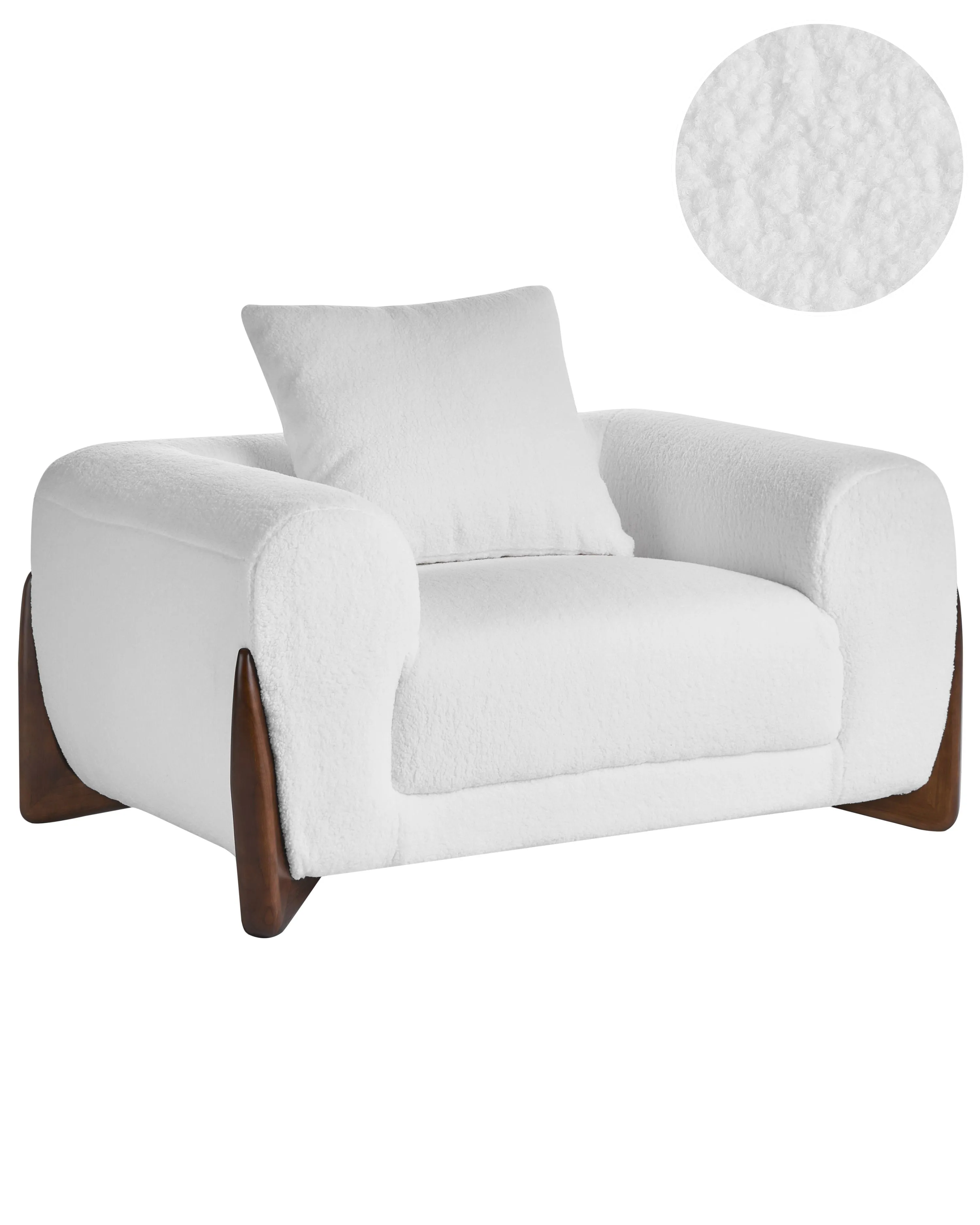 Armchair VINLIDEN Boucle White