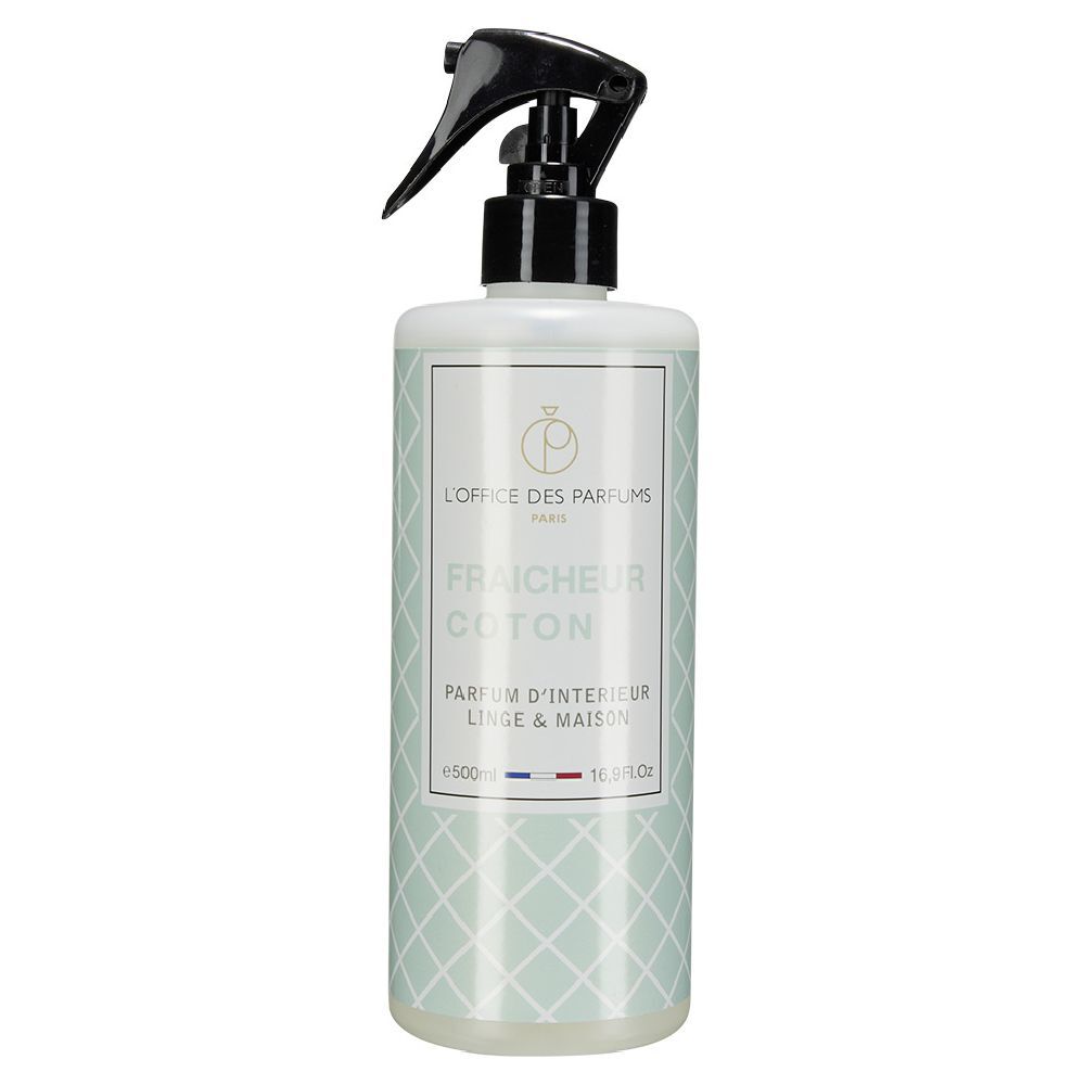 Parfum d'intérieur linge et maison senteur Coton fraÎcheur 500 ml