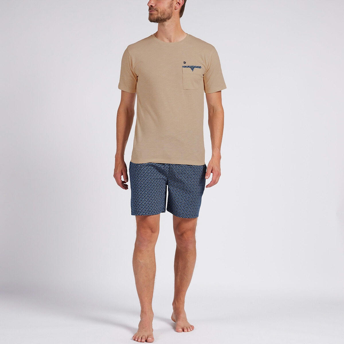 Pyjashort haut col rond