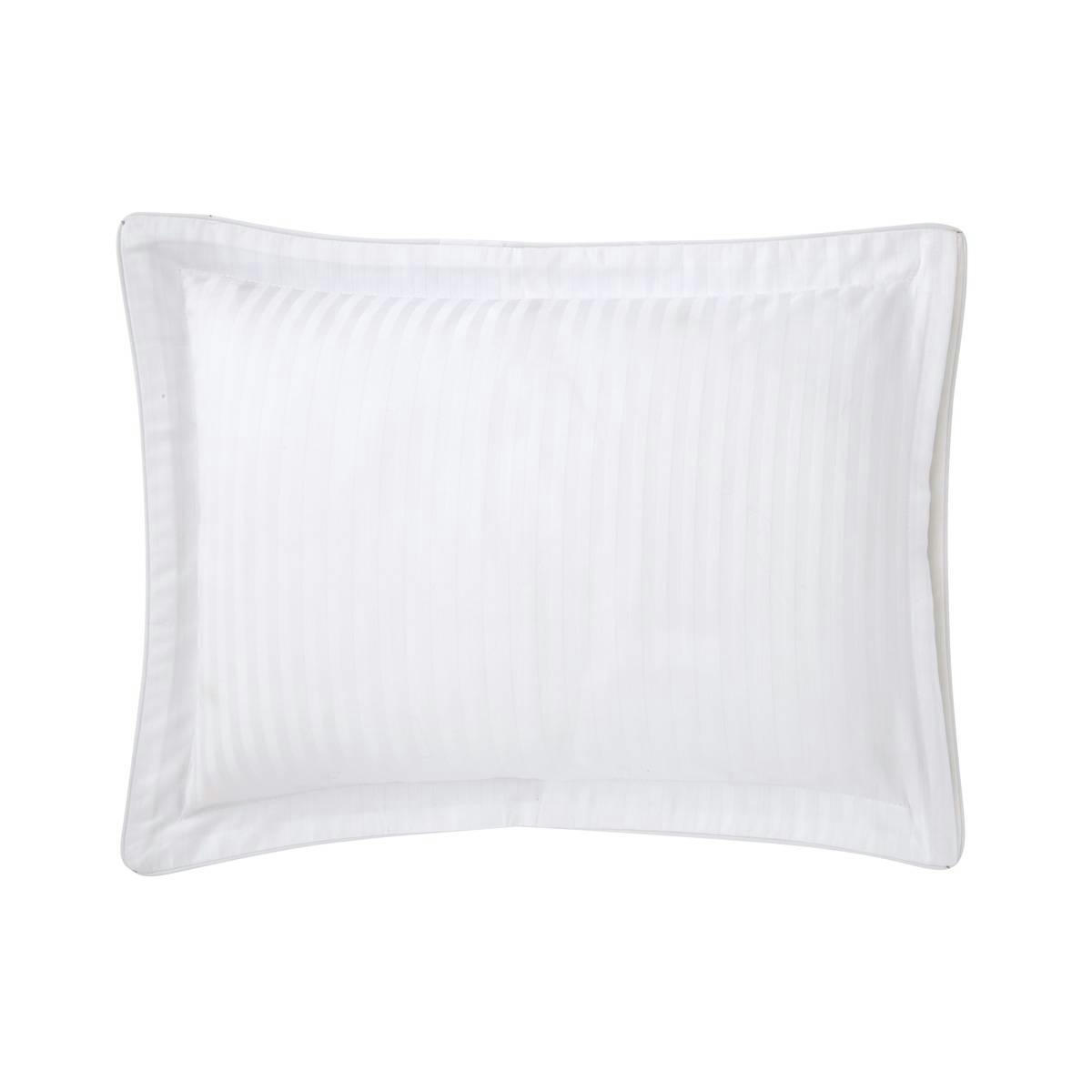 BAPTISTE - Taie d'oreiller en satin de coton blanc 30 x 40 cm