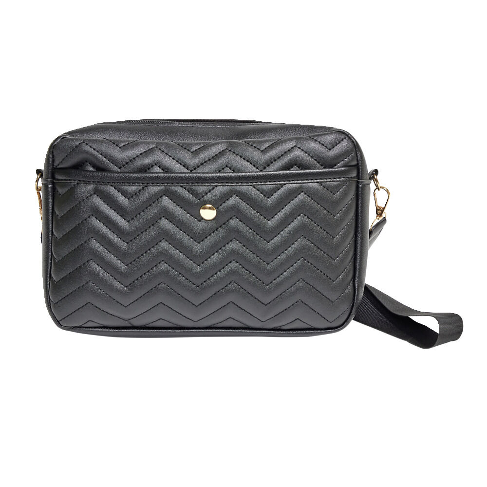 Sac à bandoulière noir 22x6,5xH14cm