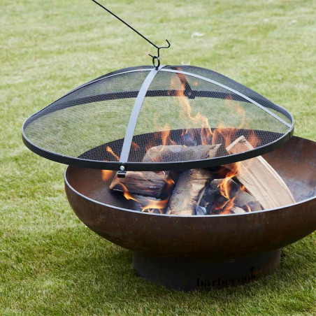 Pare-étincelles en métal noir 60 cm - Barbecook