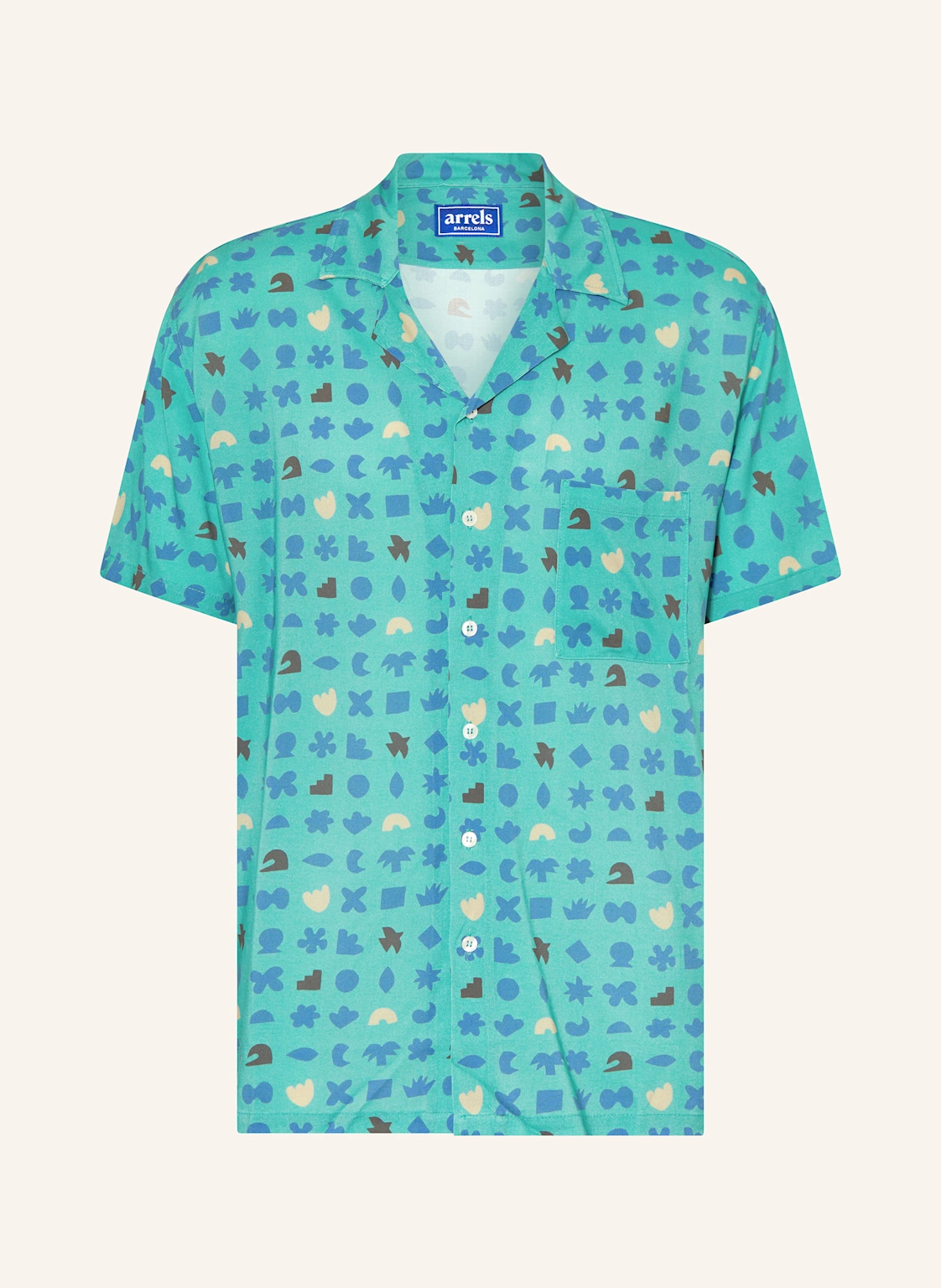 arrels BARCELONA Resorthemd LIGHT BLUE LUCKY CHARMS × MARY Comfort Fit