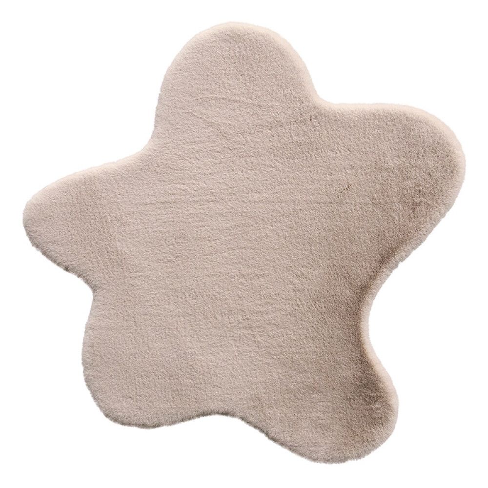 GULVTEPPE SUPERSOFT HAPPY SHAPE GRÅBEIGE