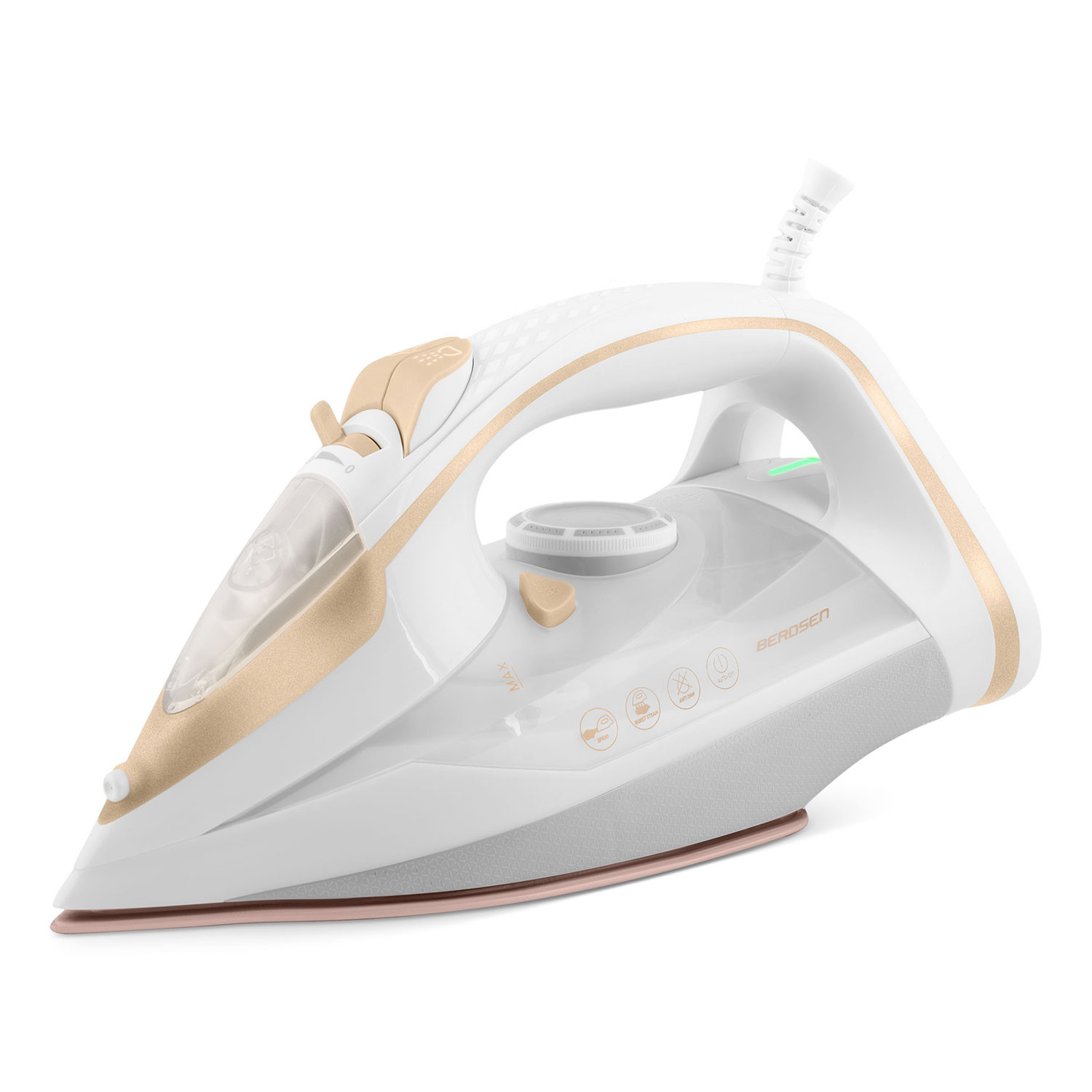 Żelazko parowe Berdsen 3000 W ceramiczna powłoka praca w pionie 333000