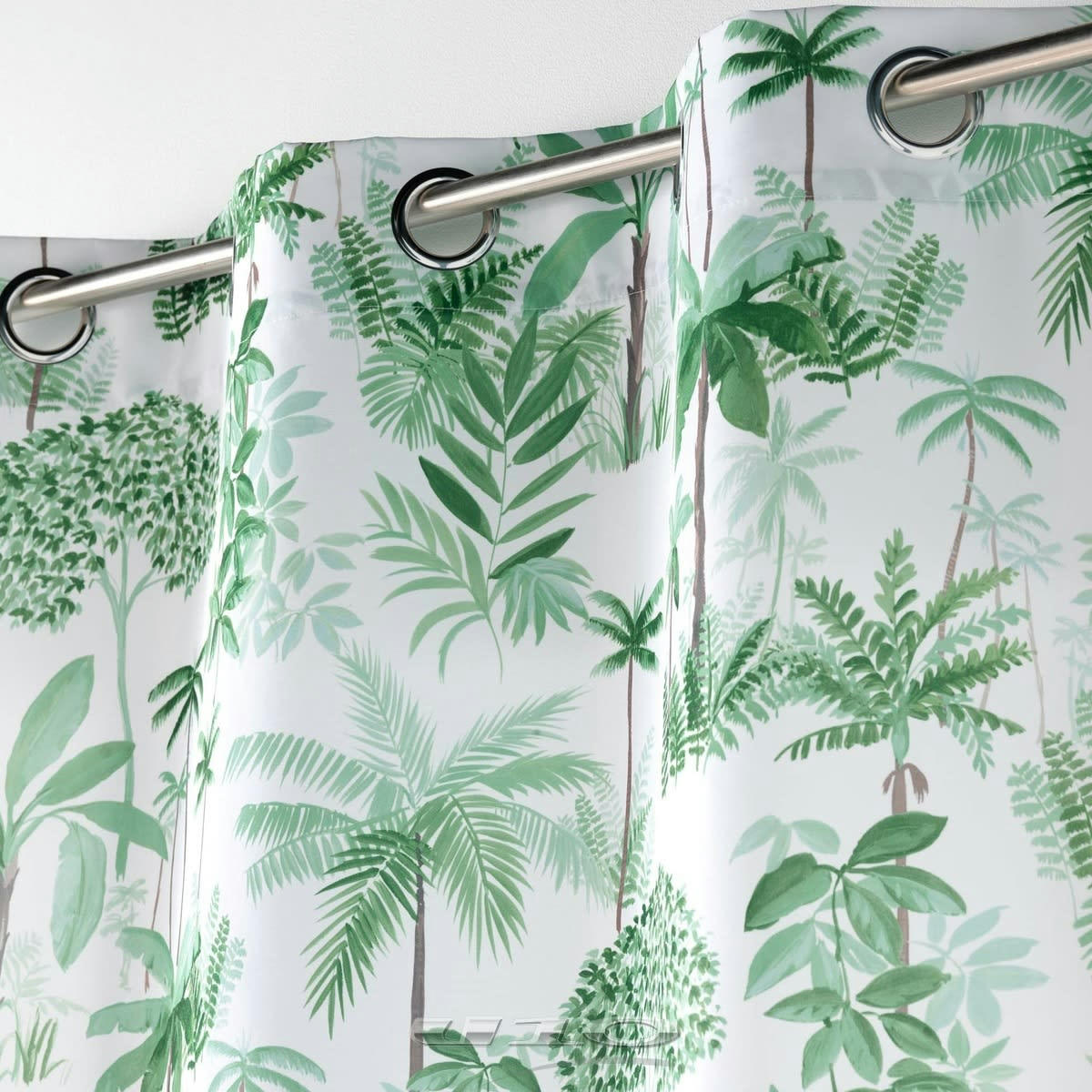 AMAZONIA - Rideau vert 140x260cm