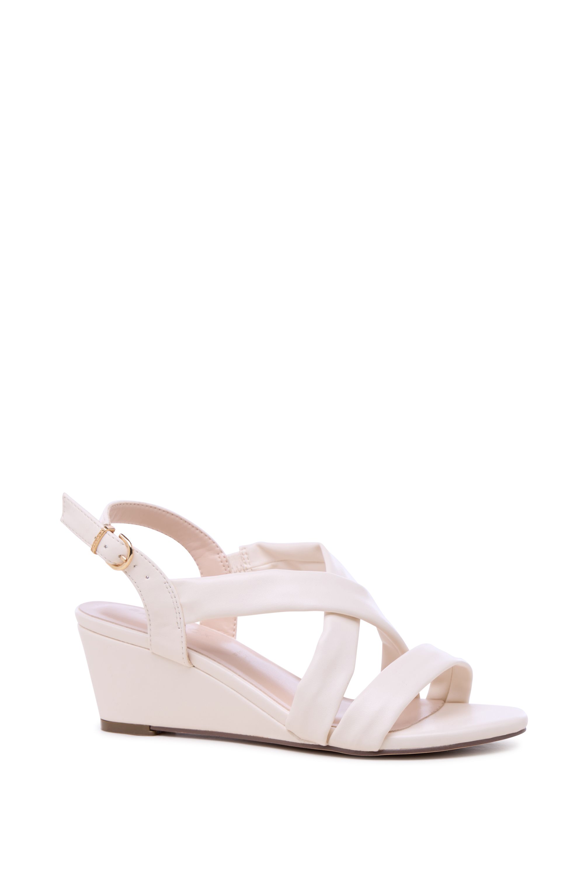 Paradox London Janis' Wide Fit Wedge Sandals