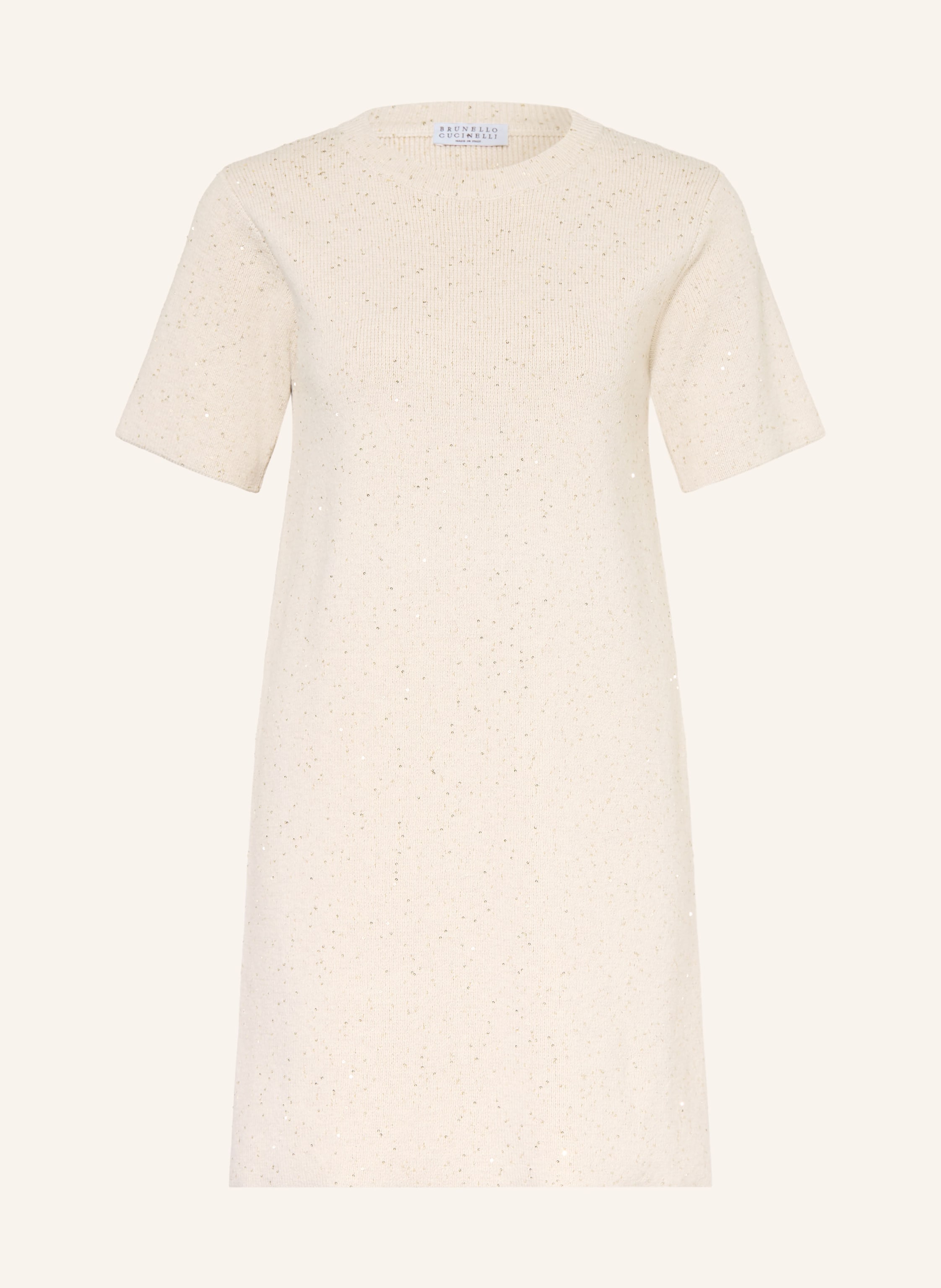 BRUNELLO CUCINELLI Strickkleid mit Pailletten