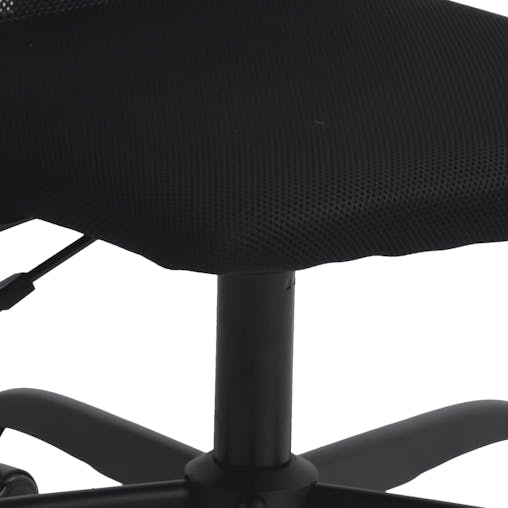 NNEVL Office Chair Black Mesh Fabric and Faux Leather