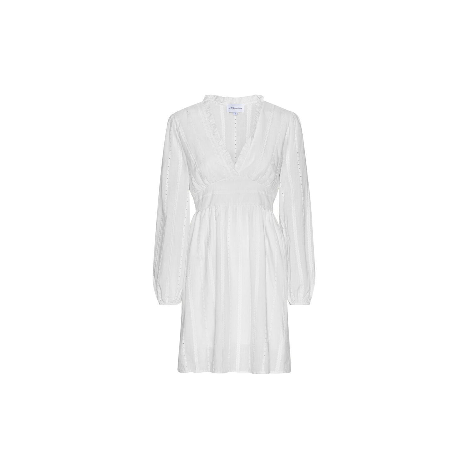 Umi Kort Bomuldskjole, white