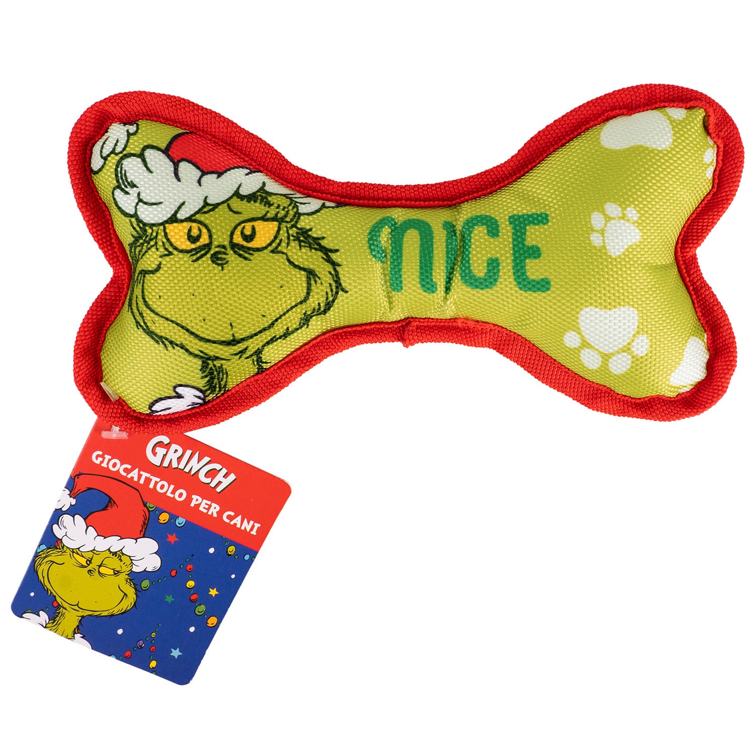 Gioco osso morbido per cani Grinch